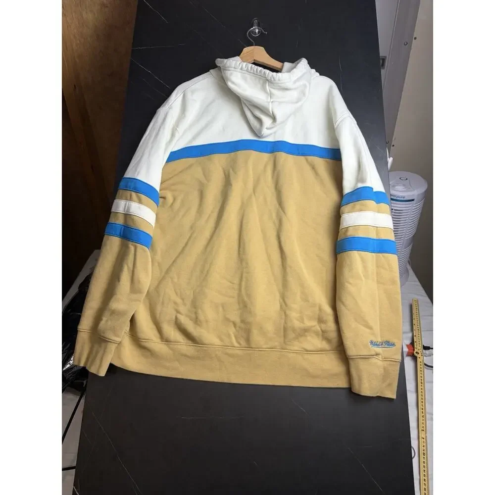 Mitchell & Ness Carolina Panthers Hoodie Men’s 2XL Throwbacks Colorblock NFL